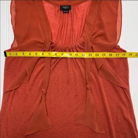 Anthropologie—Deletta—Dark Orange Top - Picture 16 of 16